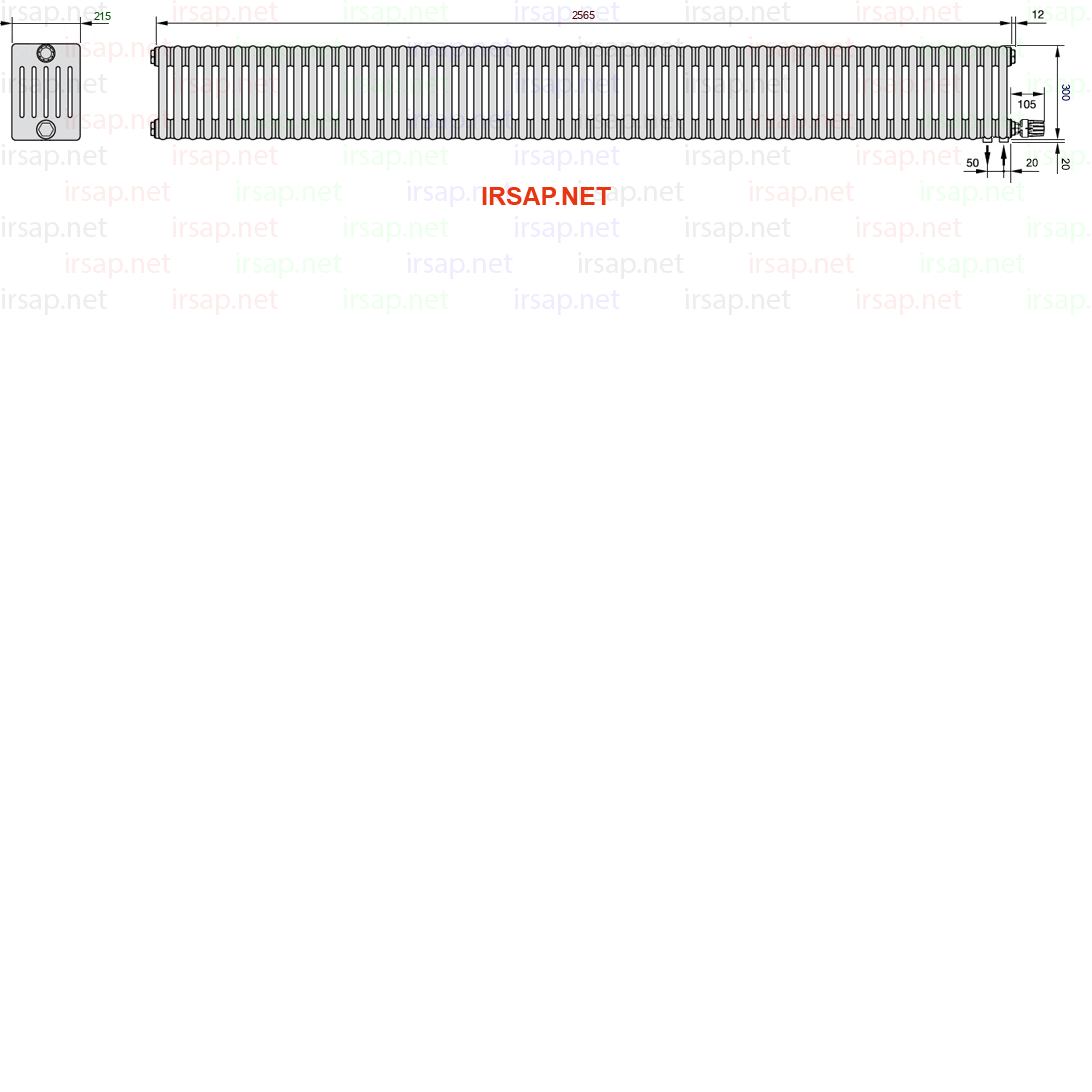 Радиатор IRSAP Tesi 60300/57 T26 CL 01